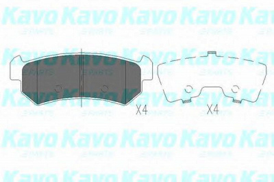 KAVO PARTS kbp1007 -  Комплект тормозных колодок, дисковый тормоз